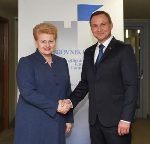 Lietuvos Respublikos Prezidentė Dalia Grybauskaitė susitiko su Lenkijos Prezidentu Andrzejumi Duda.