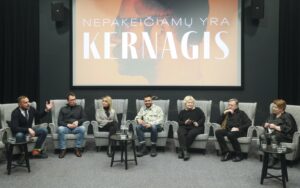 Dokumentinio filmo "Kernagis" premjeros spaudos konferencija. Mariaus Morkevičiaus (ELTA) nuotr.
