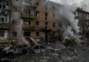 Kijevas - po Rusijos raketų atakų. EPA - ELTA fotografija