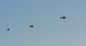 Trys sraigtasparniai. Gintaro Visocko nuotr.