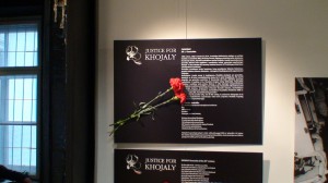 LGGRTC Genocido muziejuje atidaryta paroda Hodžaly aukoms atminti. Slaptai.lt nuotr.