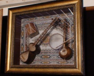 Azerbaidžanietiški muzikos instrumentai. Slaptai.lt nuotr.