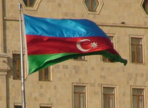Azerbaidžano vėliava. Slaptai.lt nuotr.