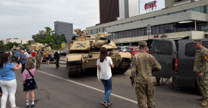 JAV tankas Abrams, kurio bijo Rusija. Slaptai.lt foto