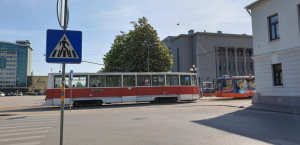 Tramvajų linijos Daugpilyje buvo nutiestos tuoj po Antrojo pasaulinio karo.