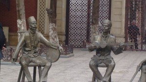 Azerbaidžaniečių muzikantai - skulptūroje