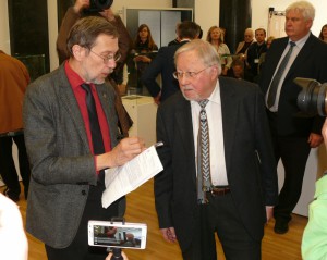 Kovo 11-osios Akto signataras prof. Vytautas Landsbergis ir prof Liudas Mažylis