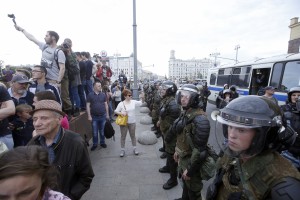Rusijoje išvaikomas protesto mitingas (4)