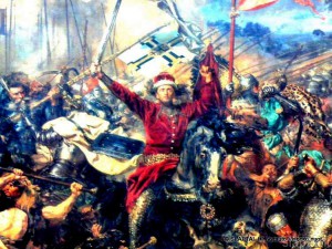 J.Mateikos paveikslo - Žalgirio mūšis - fragmentas