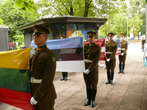Lietuvos, Estijos, Latvijos, JAV vėliavos. Vytauto Visocko (Slaptai.lt) nuotr.